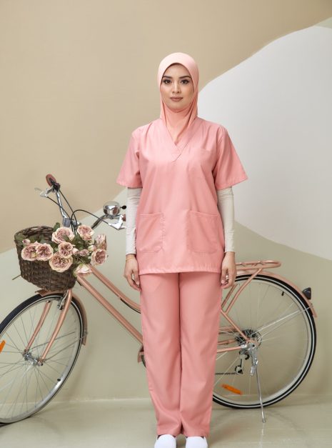 SCRUB SUIT (UNISEX) - PEACH
