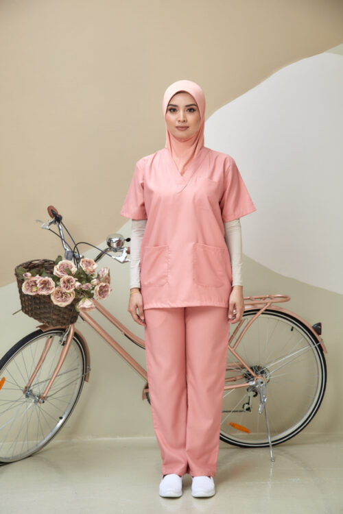 SCRUB SUIT (UNISEX) - PEACH