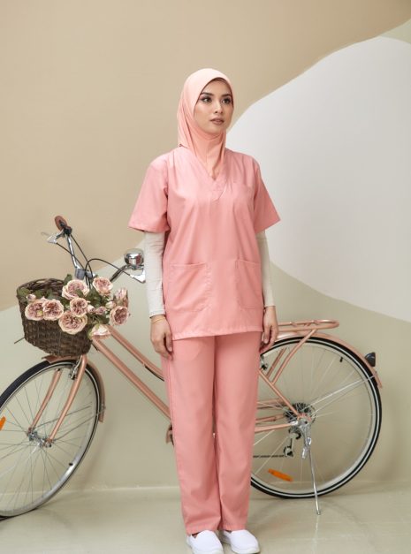 SCRUB SUIT (UNISEX) - PEACH