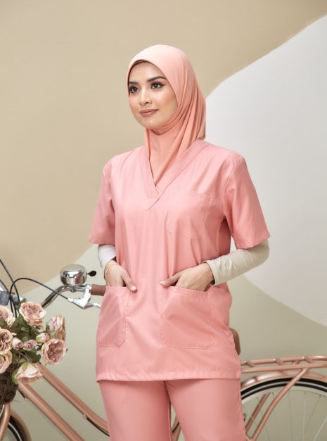 SCRUB SUIT (UNISEX) - PEACH