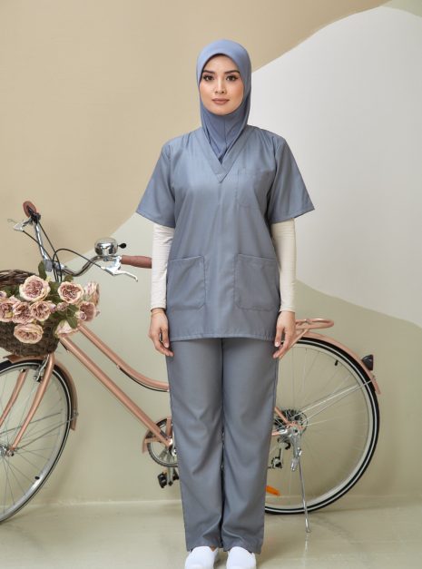 SCRUB SUIT (UNISEX) - GREY
