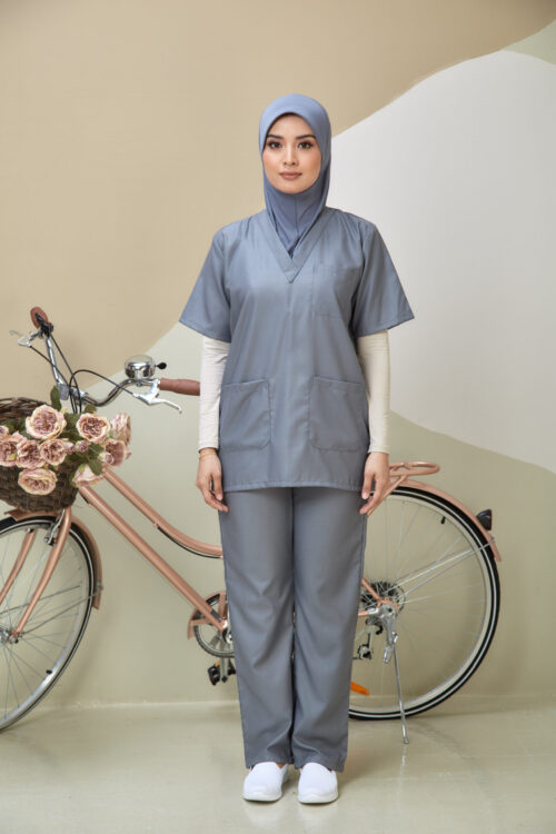 SCRUB SUIT (UNISEX) - GREY