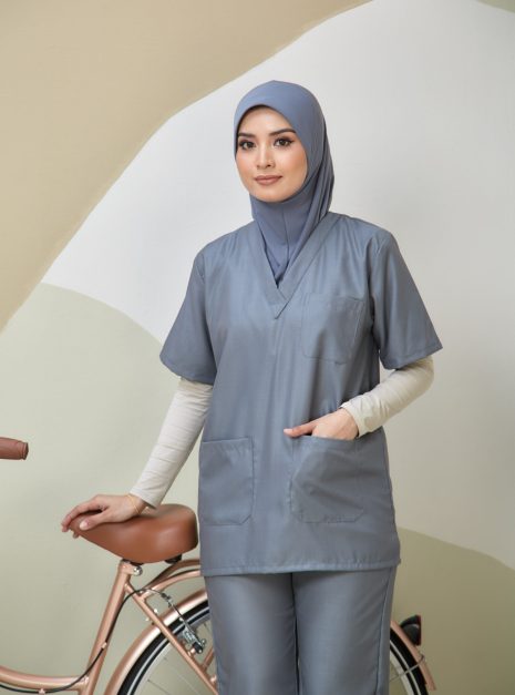 SCRUB SUIT (UNISEX) - GREY
