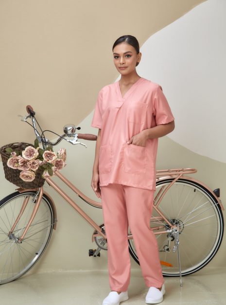 SCRUB SUIT (UNISEX) - PEACH