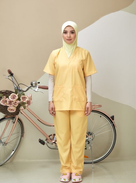 SCRUB SUIT (UNISEX) - YELLOW