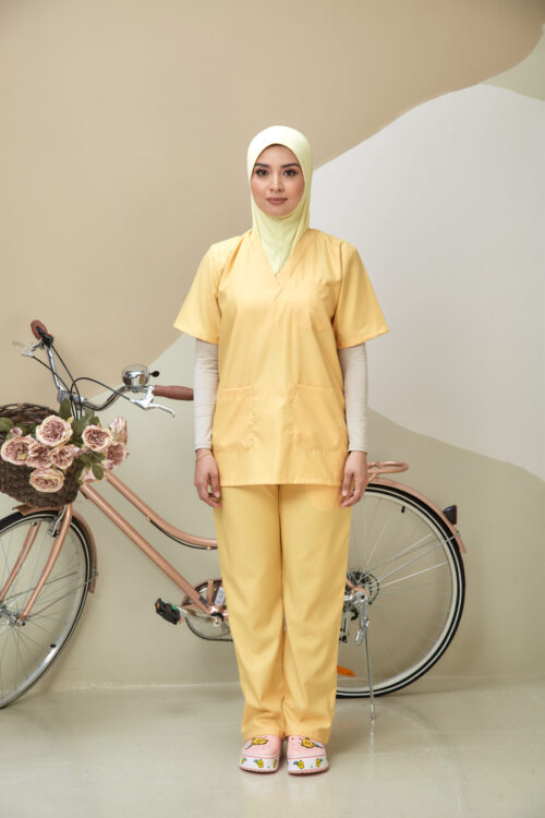 SCRUB SUIT (UNISEX) - YELLOW