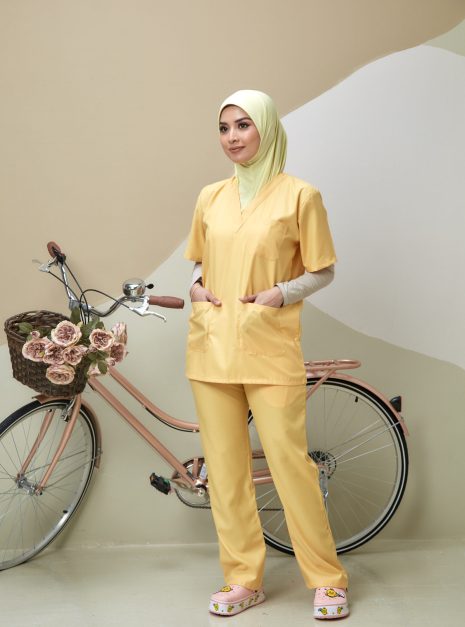 SCRUB SUIT (UNISEX) - YELLOW