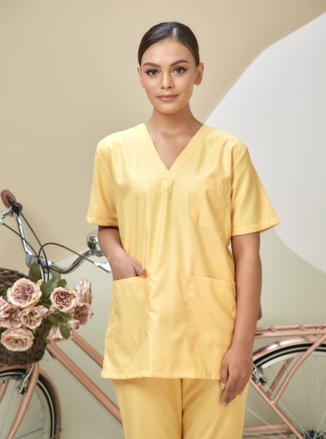 SCRUB SUIT (UNISEX) - YELLOW
