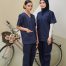 SCRUB SUIT (UNISEX) - NAVY BLUE