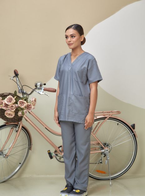 SCRUB SUIT (UNISEX) - GREY