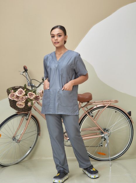 SCRUB SUIT (UNISEX) - GREY