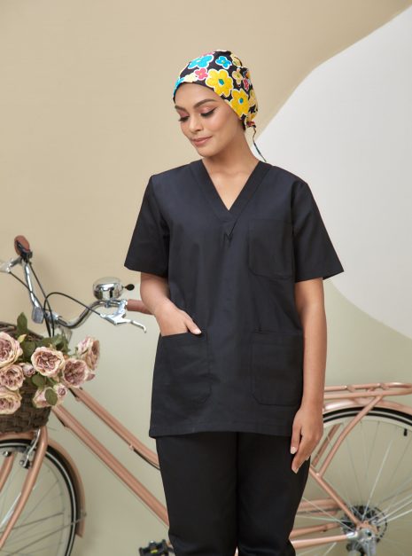 SCRUB SUIT (UNISEX) - BLACK