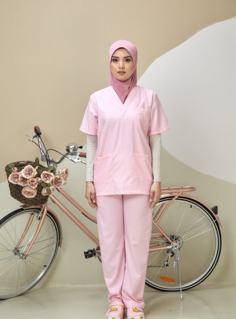 SCRUB SUIT (UNISEX) - SOFT PINK