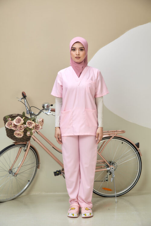 SCRUB SUIT (UNISEX) - SOFT PINK