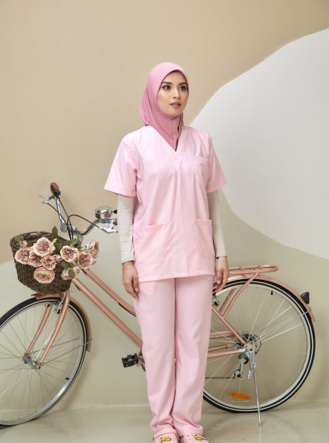 SCRUB SUIT (UNISEX) - SOFT PINK