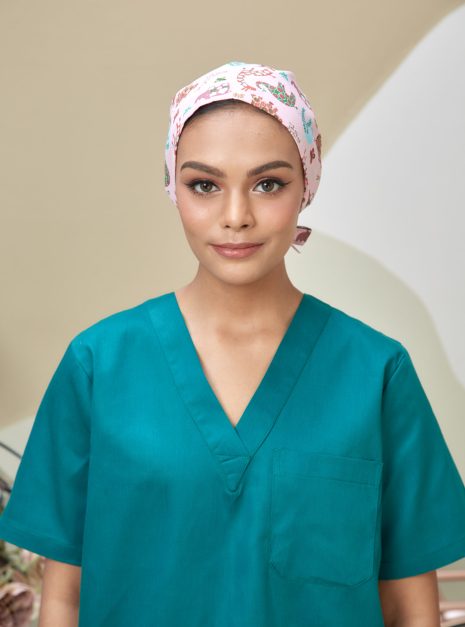 SCRUB CAP - PINK ANIMAL 