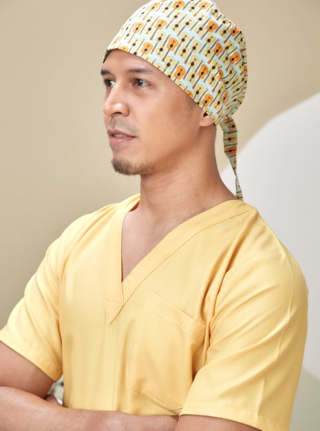 SCRUB CAP - LIGHT BLUE GUITARS