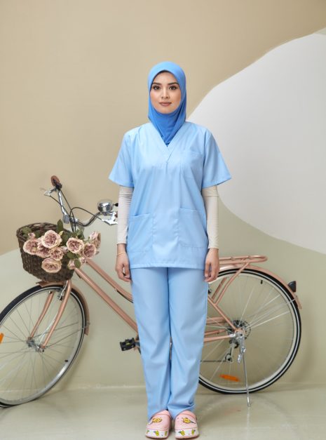 SCRUB SUIT (UNISEX) - BABY BLUE