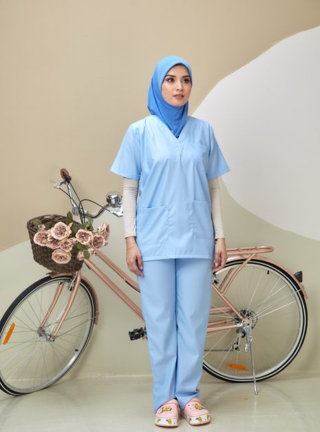 SCRUB SUIT (UNISEX) - BABY BLUE