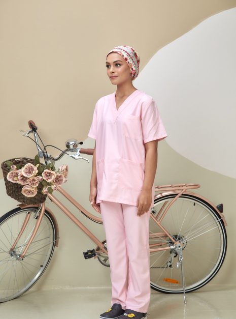 SCRUB SUIT (UNISEX) - SOFT PINK