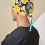 SCRUB CAP - BLACK YELLOW