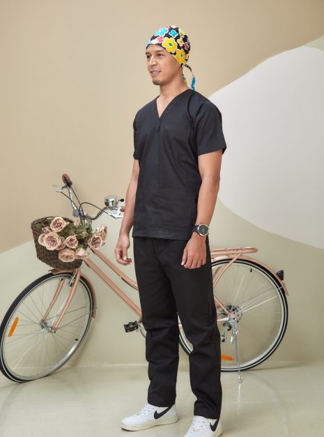 SCRUB SUIT (UNISEX) - BLACK