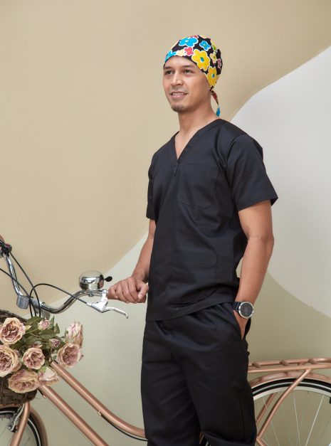 SCRUB SUIT (UNISEX) - BLACK