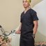 SCRUB SUIT (UNISEX) - BLACK