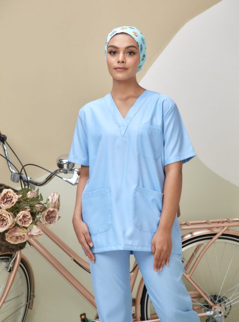 SCRUB SUIT (UNISEX) - BABY BLUE