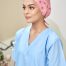 SCRUB CAP - PINK STRIPE