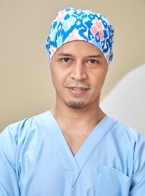 SCRUB CAP - BLUE TRIBAL
