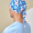 SCRUB CAP - BLUE TRIBAL