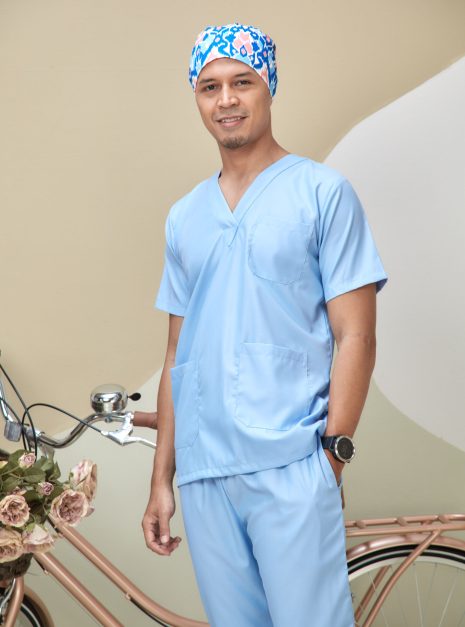 SCRUB SUIT (UNISEX) - BABY BLUE