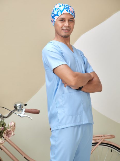 SCRUB SUIT (UNISEX) - BABY BLUE