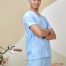 SCRUB SUIT (UNISEX) - BABY BLUE