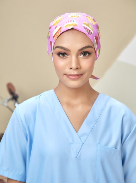 SCRUB CAP - PURPLE CUPCAKES
