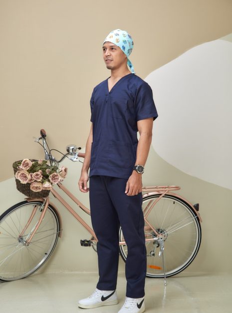 SCRUB CAP - LIGHT BLUE SANDALS