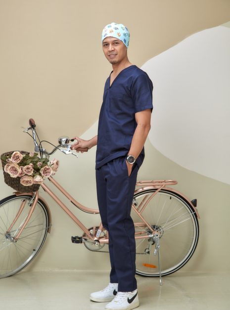 SCRUB SUIT (UNISEX) - NAVY BLUE