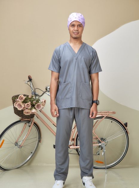 SCRUB SUIT (UNISEX) - GREY