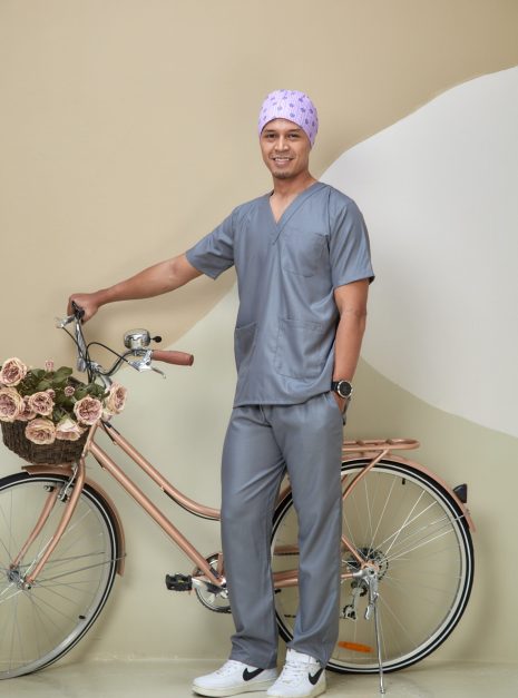 SCRUB SUIT (UNISEX) - GREY
