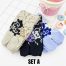 COTTON COMFORT CARTOON ANKLE SOCKS - CLOUDS