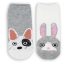 COTTON COMFORT CARTOON ANKLE SOCKS - ANIMAL
