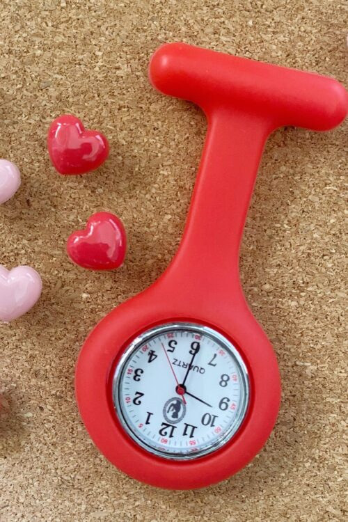 Pin Watch Plain - Red