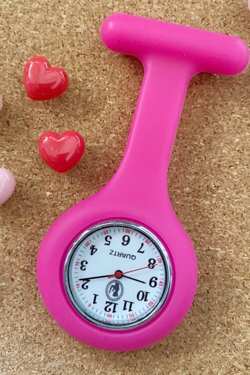 Pin Watch Plain - Hot Pink