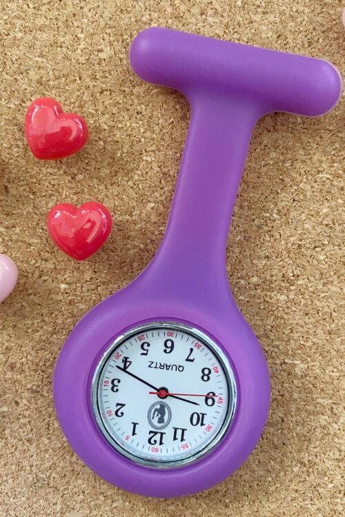 Pin Watch Plain - Purple