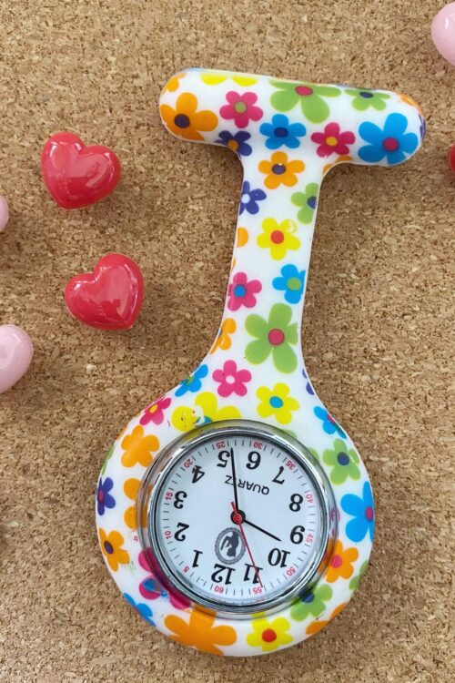Pin Watch Printed - Multiflower