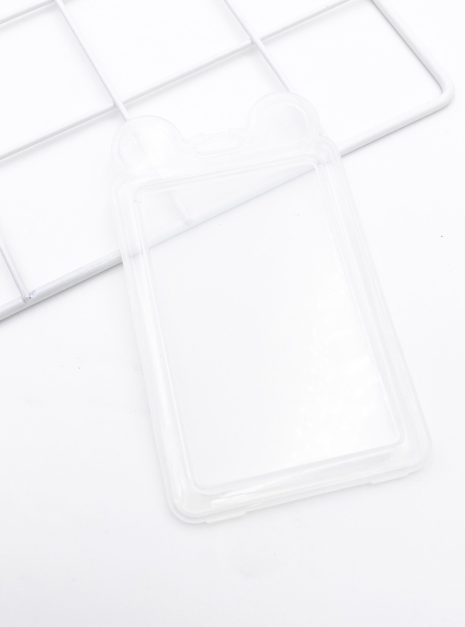 Transparent Ear Card Holder - White