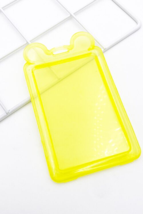 Transparent Ear Card Holder - Yellow