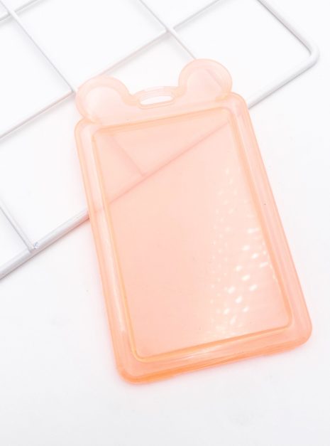Transparent Ear Card Holder - Orange