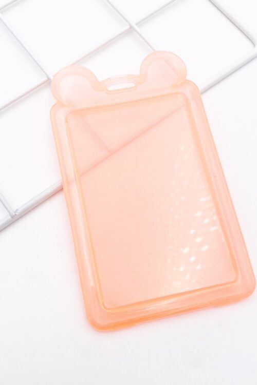 Transparent Ear Card Holder - Orange